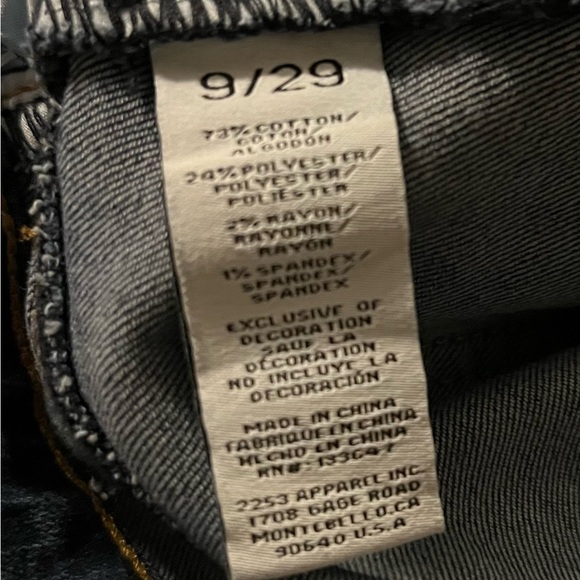 Juicy Couture Jeans 9/29 "Lunita" Y2K High Rise Wide Leg Relaxed Bedazzled NWT - Picture 5 of 6